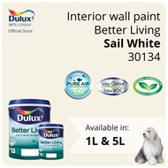 Dulux Interior Wall Paint - Sail White (30134) (Better Living) - 1L / 5L