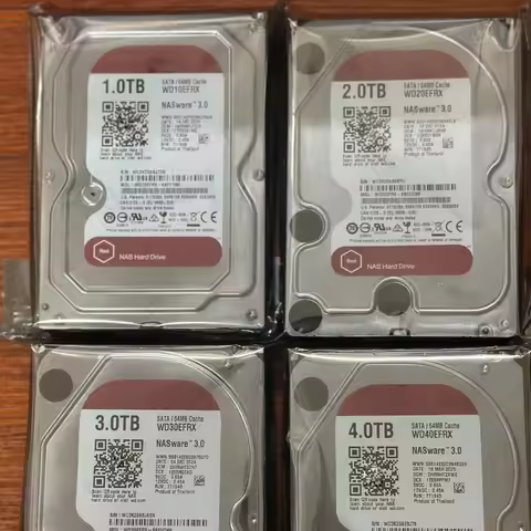 For Western Digital WD 4TB Red NAS Hard Disk Drive 3.5" 4/ 3/2/1TB Internal Hard Drive 5400RPM SATA 