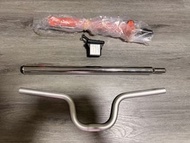 Brompton Orange 小布自行車零件 橙色頭柱 m把 原裝豬鼻 原裝坐通