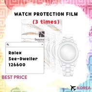 Protection Films for Rolex See-Dweller 126600 (3 times) / Scratch & Contamination Prevention Sticker