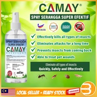 BDC PETS Malaysia Camay Spray Repellent Semut Lipas Pepijat Lalat Pijat Kamitetep Spray Serangga Organik Ubat Kutu Racun Ulat Daun