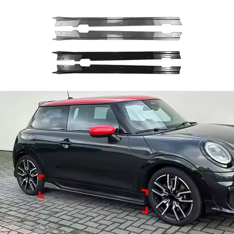 For BMW Mini Cooper JCW F66 F67 2024 + Side Skirt Spoiler Small Surround Modification
