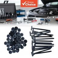 50pcs Durable Nylon Universal Buckle Clips Plastic Fasteners for Automotive Cable Tie Use  50pcs Kli