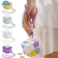 OPENMALL Fun Cube Portable Pill Box with Lanyard Large Capacity Sealed Moisture-Proof 7 Day Weekly P