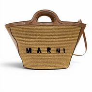 未使用品◇MARNI มาร์นี 2024SS BMMP0068Q0 TROPICALIA BAG SMALL กระเป๋าถือและสะพาย 2WAY พร้อมโลโก้刺繍 ใช้หนั