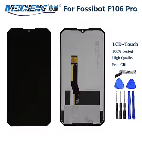Original Tested For FOSSIBOT F106 Pro LCD Display Touch Screen Assembly Digitizer Replacement F 106