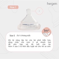 Núm ti Hegen thay thế bình sữa Hegen chính hãng cho bé đủ size 0/ 1/ 2/ 3/ Y cut (thức ăn sệt)