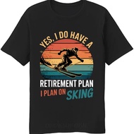 Streetwear Style Short Sleeve T-Shirt For All Genders Text Pattern "Yes I Have A Retirement Plan. Pl