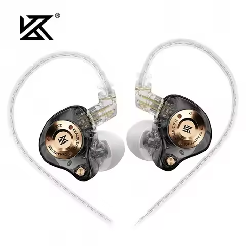 KZ EDZ Earphones HiFi Bass Music Headphones Ultra Wide Frequency Dual Damping IEM Earbuds Gaming Hea