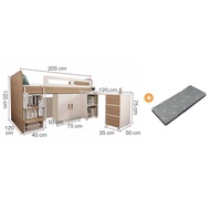 MOLESUN ชุดเตียงชั้น2พร้อมตู้เก็บของและโต๊ะทำงาน (ติดตั้งฟรี) **อ่านเนื้อหารายละเอียด**
