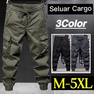 Seluar Cargo Lelaki Slim Fit Men's Retro Casual Pants Trendy Brand Leggings Cargo Pants Sports Cool 
