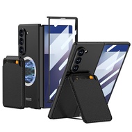 Samsung Galaxy Z Fold 7 Casewith Magnetic Kickstand [Compatible with Magsafe]Screen Protector [Detac