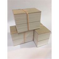 5.3cm x 8.9cm 5000pcs Kad Balak / Timber Card 树桐卡/Kad Balak White