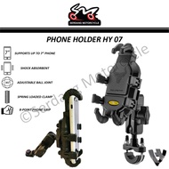 Premium Phone Holder Shock Absorber HY07 Motorcycle Bicycle Solid Sturdy Motosikal Bike Basikal Moto