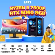 SETCOM+MONITOR BONMECOM2 ครบเซ็ตพร้อมจอ/ CPU AMD AM5 RYZEN 5 7500F/ RTX 5060 8GB/Case เลือกได้ครับ