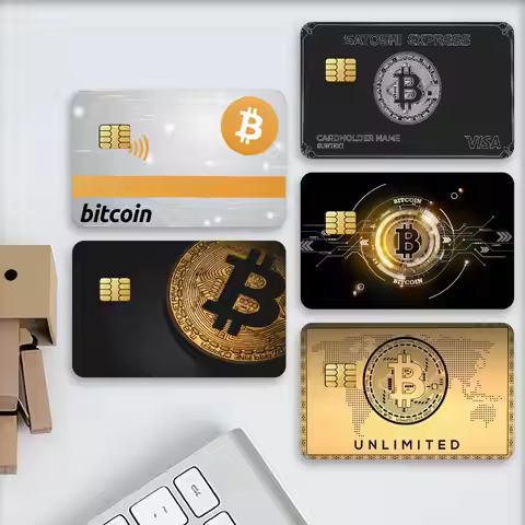 Finance B-Bitcoin Credit Decorative Card Stickers Suitable For Bank Cards Metro Transit Anti-scratch