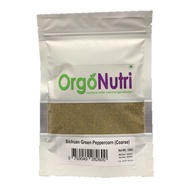 OrgoNutri Medium Grind Coarse Sichuan Green Peppercorn, sì chuān qīng huā jiāo, 100g