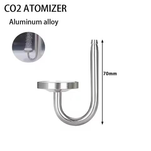 ZRDR Aquarium CO2 Atomizer Fish Tank Aluminum Alloy CO2 Diffuser CO2 Regulation Generator System CO2