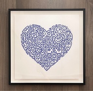 Mr. Doodle, Pop Heart (Robot Kiss - Blue), 2021