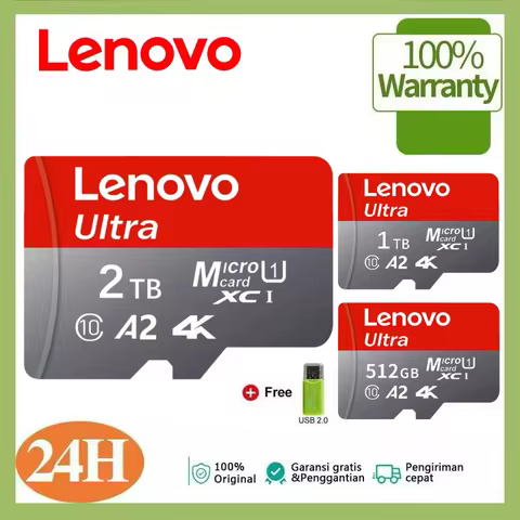 Lenovo Original Memory Card Class10 2TB 1TB 512GB Mini SD Card 128GB 64GB A2 V60 Micro SD Card High 