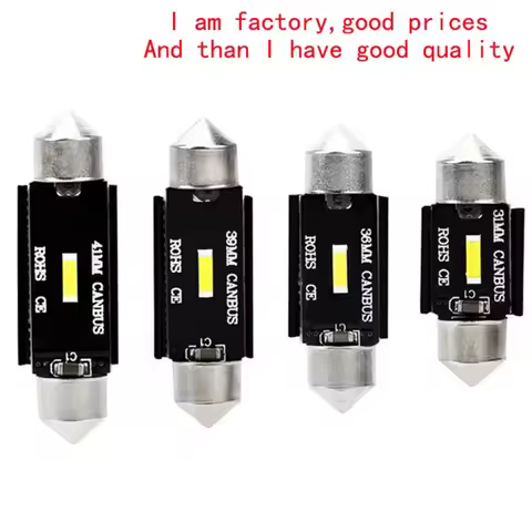 Super Bright Festoon CSP LED Bulbs Dome Light Reading Lamps Reading Dome Lights White 30MM/36MM/39MM