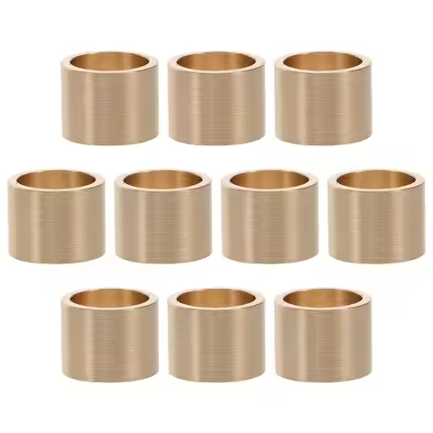 10Pcs Copper Pool Cue Ferrules Repair Parts for Snooker Billiards Cue Tip Maintenance Tool Accessori