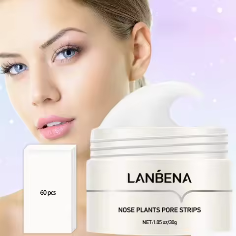 LANBENA Nose Blackhead Remove Mask Pore Strip Peeling Mask Deep Cleansing Black Dot Remover Acne Pat