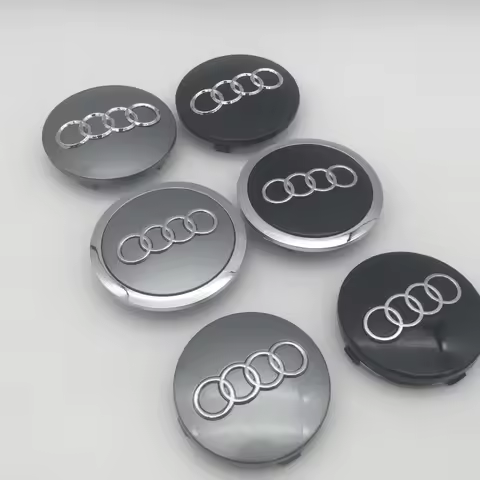 20pcs 3D for 60mm 61mm 68mm 69mm Black/Gray Car emblem Wheel hub Center Cap Badge covers sticker Dec