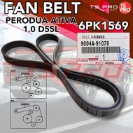 Perodua Ativa 1.0 D55L Genuine 6PK1569 Fan Belt 9004A-91078