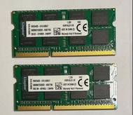 Kingston SO-DIMM DDR3 1600 RAM LV 8GB (單條) (KVR16LS11/8G). (1.35V Low Voltage).