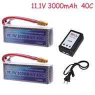 11.1V 3000mAh 3s LiPo  RC Helicopter Aircraft  Cars Airplane With XT60 Plug11.1v 40C Batteries and C