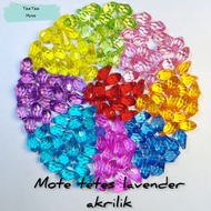 1 Pound Beads Lavender Drop Beads Acrylic Drop Beads/