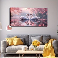 TEMU 2d Flat, Large Size Frame Art Painting 50x100cm 20x40 Inches Petals Scattered To Create A Roman