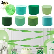82ft Green Crepe Paper Roll Ribbon Streamer Tassel Birthday Wedding Party Décor