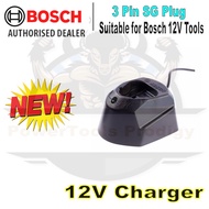 BOSCH 12V CHARGER WITH 6 MONTHS WARRANTY BY BOSCH SINGAPORE/ SUITABLE FOR ALL BOSCH 12V RANGE TOOLS/ ORIGINAL BOSCH
