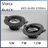 LH CR3 LED Black Eyeball Downlight Anti Glare Recessed Spotlight