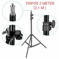 tripod dan kamera 2 meter / tripod 2 meter / tripod kamera + holder