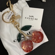 COACH SIGNATURE CHERRY BAG CHARM🍒🍒