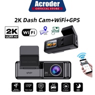 Acroder Dashcam Car 2K WIFI GPS IPS Screen Night Vision 24H Recording Loop