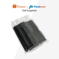 Black White Paper Straw SOY INK Straws Food Grade Bio-Degradable