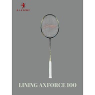 Genuine Lining racket, Lining Axforce 100 racket - Black Golden