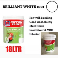 Nippon Paint Easywash Brilliant White 18 Litre 1001  Easy Wash