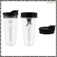 [L W H Y] Blender Replacement Parts for , 2 24Oz Cups with To-Go Lids, 7 Fins Extractor Blade, for  