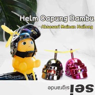 Nailong Cute Display for Helmet Toy Helmet Propeller Motorcycle Display Car Accessories Propeller To