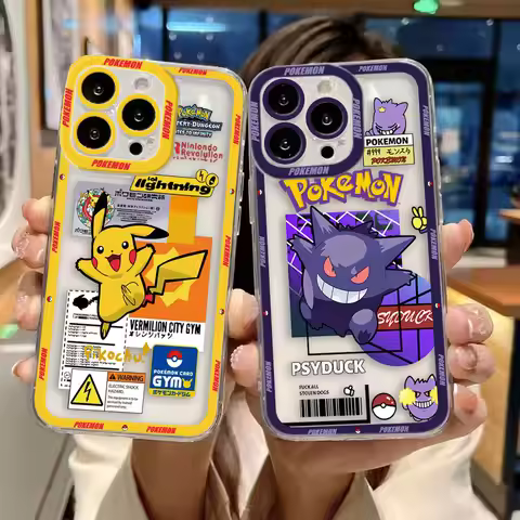 Bulbasaur G-Gengar Jigglypuff Clear Phone Case For Infinix HOT ZERO 60 50 40i 40 30 30I 20 20I 20S 1