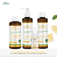 Plantnery Yuzu Set Exclusive First Toner /Intense Serum /Facial Cleanser /First Cleansing Water