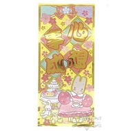 SANRIO - Marron Cream 茉莉兔 港版 2023 兔年 賀年 金色 長方形 正規 直款 揮春 14x30.5cm 新年 裝飾 兔媽媽 (心想事成)