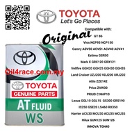 Toyota Genuine ATF WS Fluid Oil 4L (Imported from Japan) Automatic Transmission Fluid Oil