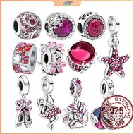 2025 New Charm 925 Sterling Silver Color Love Separated Beads Large Hole Bead Fit  Bracelet Snake Bo