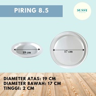 Piring Makan Plastik Tebal Sekali Pakai Ukuran 6 7 8.5 / Piring Plastik Putih Susu / Piring Pesta